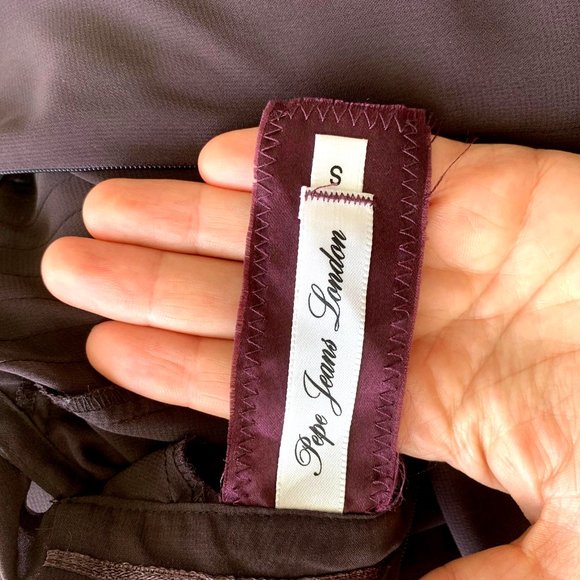 Pepe Jeans Wine Tulle Shirt Small - Picture 5 of 6